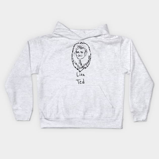 Lion Ted Kids Hoodie by SenecaReads